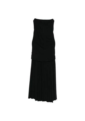 Jacquemus pleated midi dress - Black