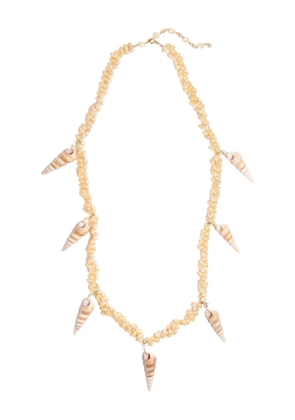 Valentino Garavani Jardin Aquatique shell necklace - Gold