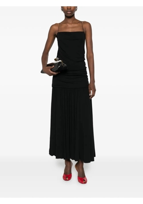 Jacquemus pleated midi dress - Black