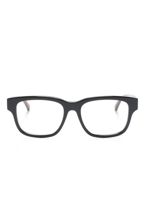 Gucci Eyewear polished square-frame glasses - Black