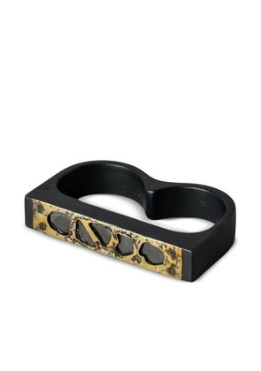 Parts of Four Plate Double Fuse ring - Black