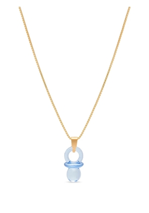 Crystal Haze Pacifier pendant necklace - Gold
