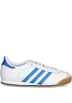 adidas K74 leather three-stripe sneakers - White