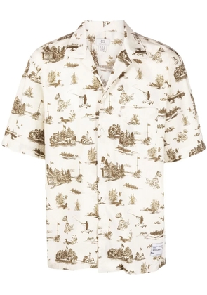 Woolrich graphic-print cotton shirt - Neutrals