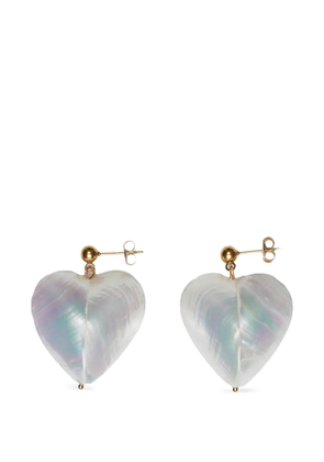Labelled Jewellery Shelly Heart earrings - Gold