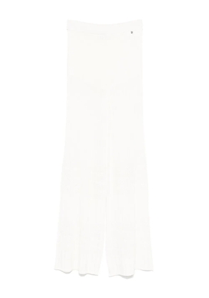 BOSS embroidered trousers - White