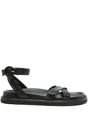 Gianvito Rossi leather flat sandals - Black