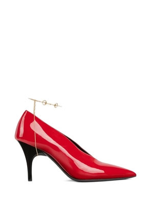 Gucci chain pointed-toe pumps - Red