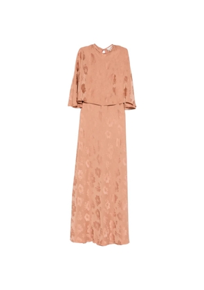 Forte Forte floral panel-detail maxi dress - Neutrals