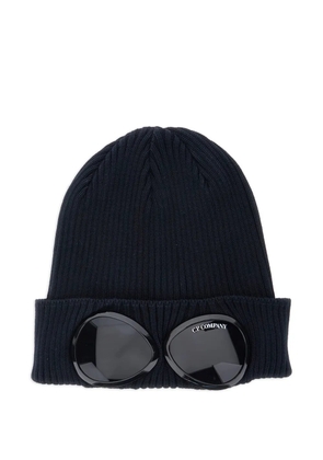 C.P. Company goggle knit beanie hat - Blue