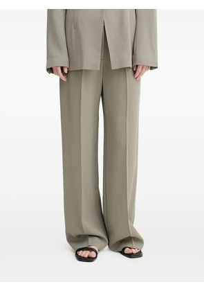 SAMSOE SAMSOE pleated wide-leg trousers - Green