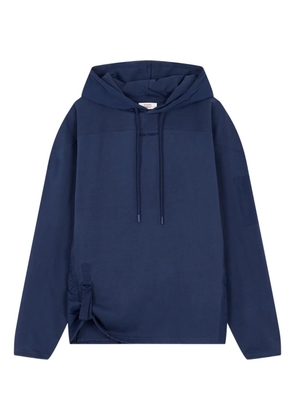 TOMBOY strap-detail hoodie - Blue