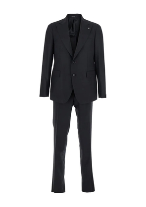 Tagliatore single-breasted pleated trousers suit - Black