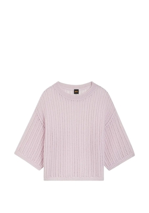 BOSS C-Frug open-knit sweater - Purple