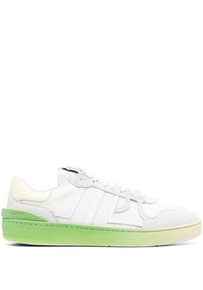 Lanvin Clay panelled sneakers - WHITE/ YELLOW