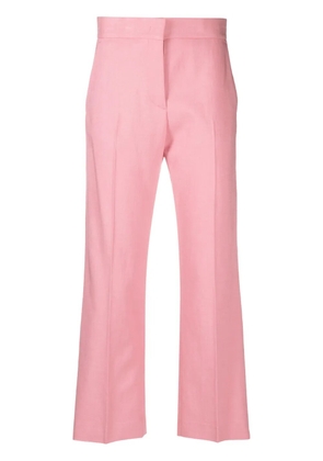 MSGM straight-leg cropped trousers - Pink