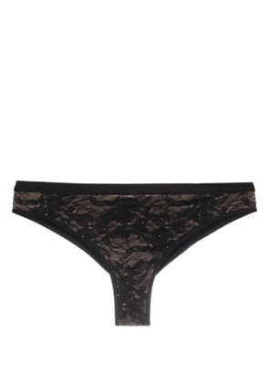 Marlies Dekkers Taboo floral-lace butterfly briefs - Black