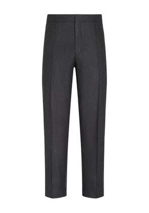 Zegna wool-blend tapered trousers - Grey