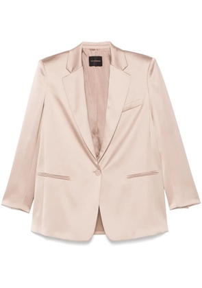 THE ANDAMANE satined blazer - Neutrals