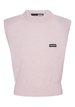 ROTATE BIRGER CHRISTENSEN padded-shoulder knit vest - Pink