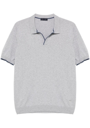 Fay polo-collar T-shirt - Grey