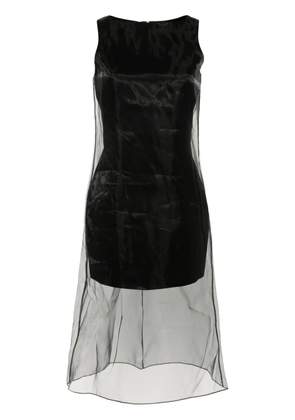 Theory overlay midi dress - Black