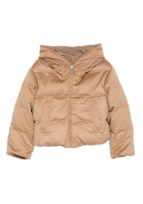 Max Mara hooded puffer jacket - Brown