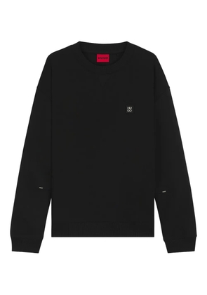 HUGO logo-patch jumper - Black