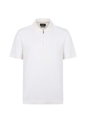 BOSS zip-up polo shirt - Neutrals