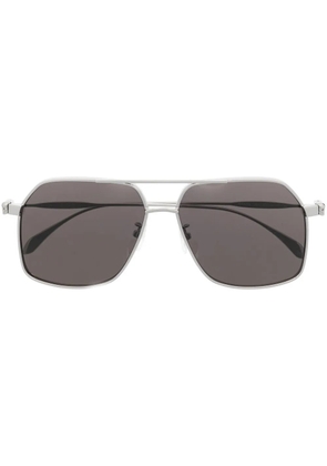 Alexander McQueen Eyewear pilot frame sunglasses - Silver