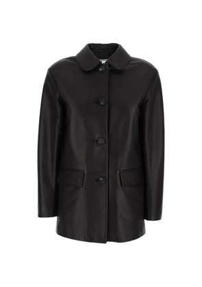 Tagliatore buttoned leather jacket - Brown