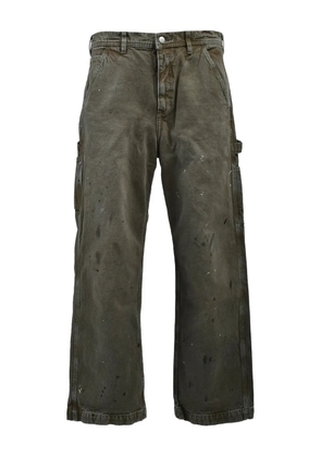 Enfants Riches Déprimés washed carpenter trousers - Green