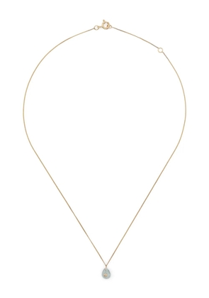 Pascale Monvoisin 9kt yellow gold Orso diamond and aquamarine necklace