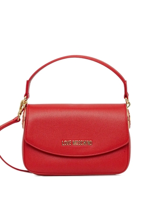 Love Moschino logo-charm cross-body bag - Red