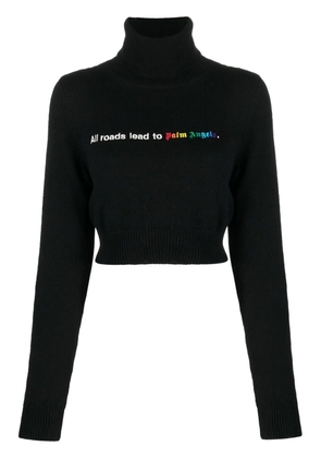 Palm Angels All Roads cropped jumper - Black