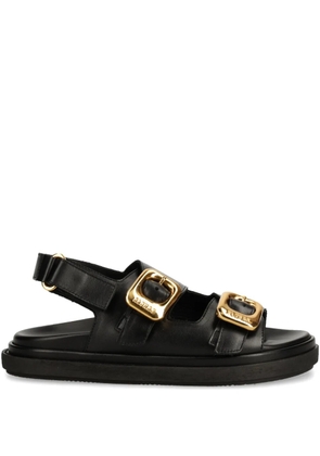 ALOHAS double-buckle sandals - Black
