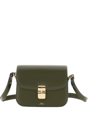 A.P.C. small Grace clasp shoulder bag - Green