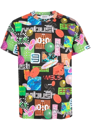 AMBUSH logo-print cotton T-shirt - Black