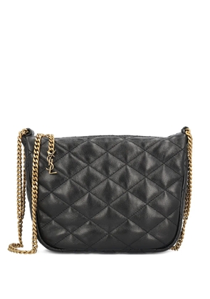 Saint Laurent quilted chain leather bag - Black