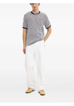 Desigual distressed logo jeans - White