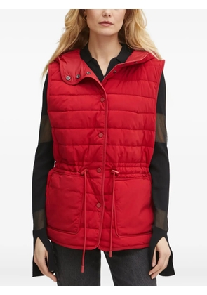 BOSS hooded quilted gilet - Red