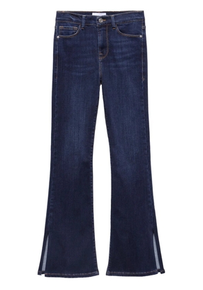 FRAME Le Mini Boot Slit high-rise flared jeans - Blue