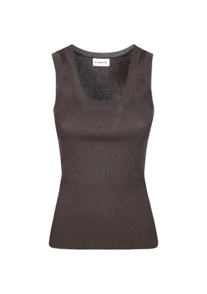P.A.R.O.S.H. ribbed tank top - Brown