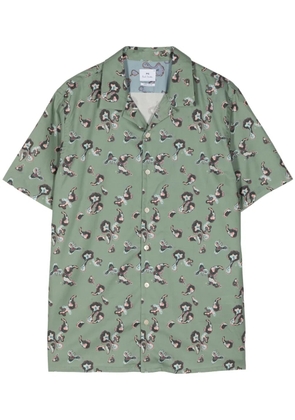 PS Paul Smith graphic-print organic cotton shirt - Green