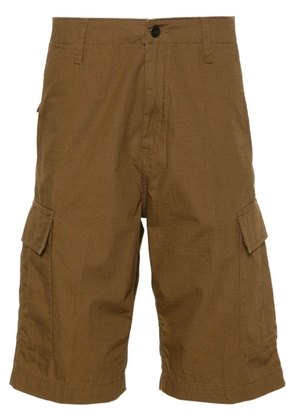 Carhartt WIP logo-patch cargo shorts - Brown