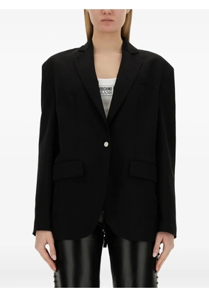 MOSCHINO JEANS button single-breasted jacket - Black