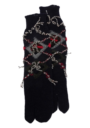 Maison Margiela Tabi cut-out knitted socks - Blue