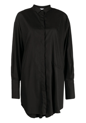 Patou embroidered logo shirt dress - Black