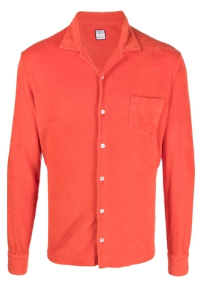 Fedeli terry-cloth cotton shirt - Orange