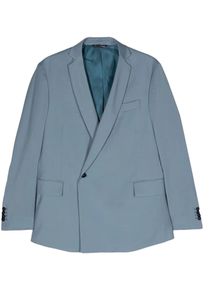 Costumein single-breasted virgin wool blazer - Blue